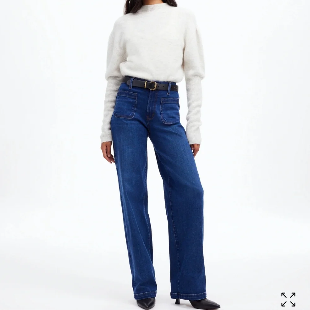 Madewell The Emmett Wide-Leg  Jean: Patch Pocket Edition, SZ 26 NR479